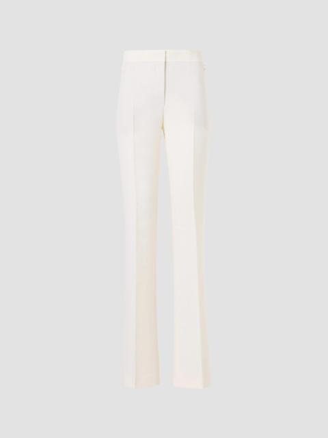 AKRIS Women's Carl Linen-Virgin Wool Straight-Leg Pants - Ecru