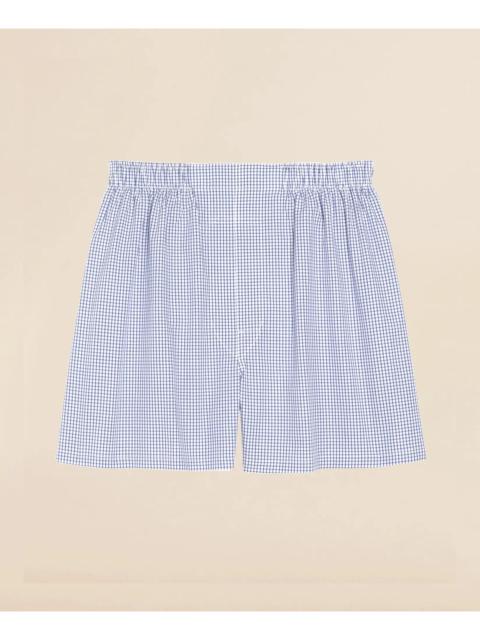 Brooks Brothers Cotton Broadcloth Small Check Boxers