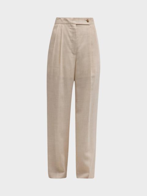 LE17SEPTEMBRE Pleated Linen Pants