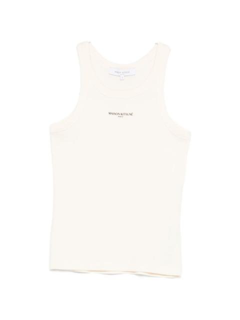 Maison Kitsuné logo-detail tank top