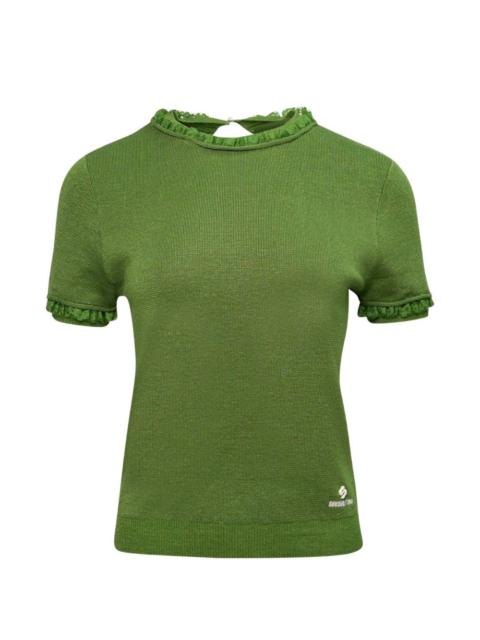 SHUSHU/TONG ruffled short-sleeve jumper