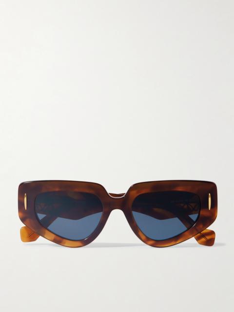 Loewe Anagram Cat-eye Tortoiseshell Acetate Sunglasses