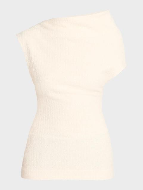 TOTEME One-Shoulder Cotton Top
