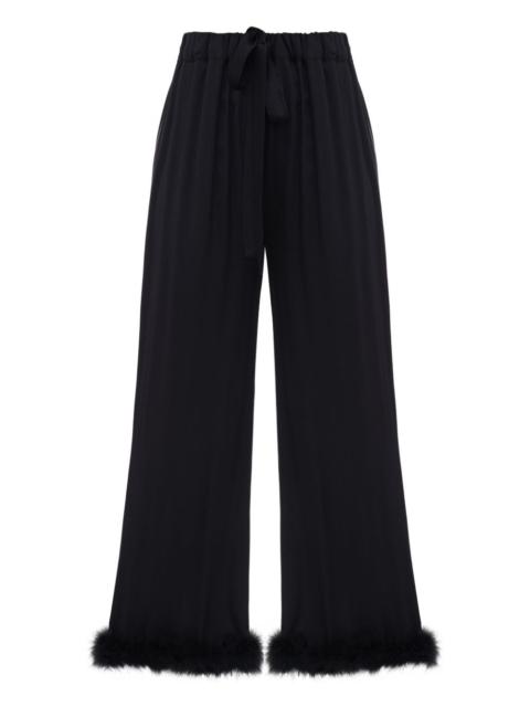 SLEEPER Bisou Bisou feather trousers