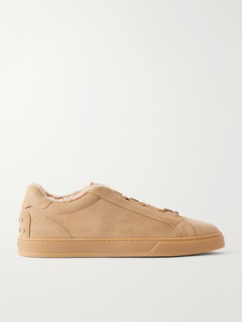 Tod's Cassetta 04L Shearling-Lined Suede Sneakers
