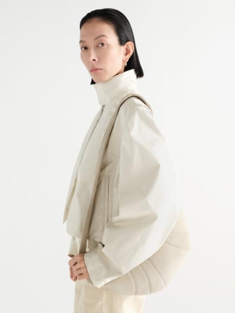 Lemaire MEDIUM CROISSANT BAG IN ALPACA NUBUCK LEATHER