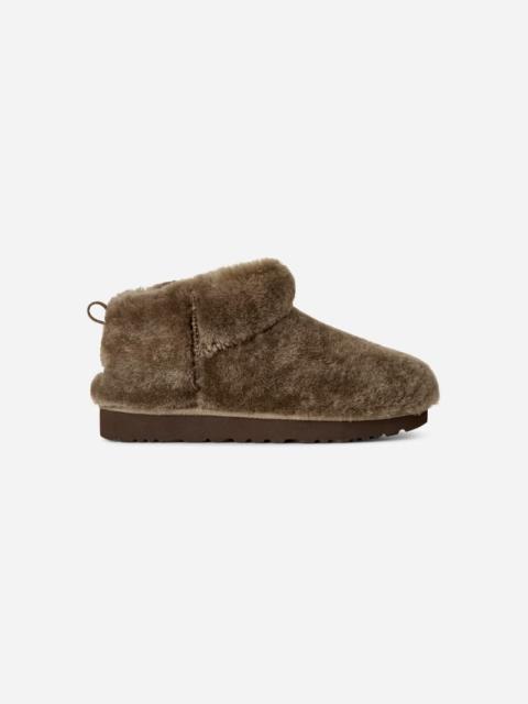 UGG ® Women's Classic Ultra Mini Fluffed Sheepskin in Light Bronze
