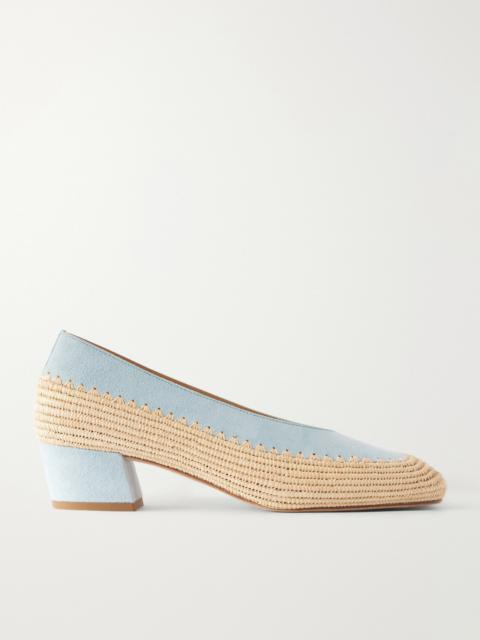 GABRIELA HEARST Strength 40 Crocheted Suede Pumps