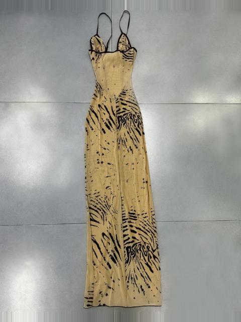 POSTER GIRL BEIGE ZEBRA PRINT DRESS