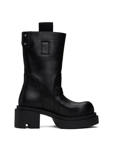 Rick Owens Black Hollywood Low Pull On Bogun Boots