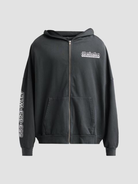WILLY CHAVARRIA Men's Chavarria Licensed Designs Full-Zip Hoodie - Pirate Black