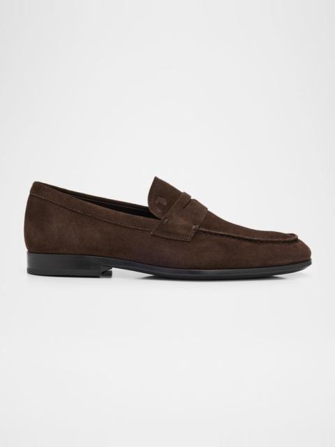 Tod's Men's Suede Penny Loafers