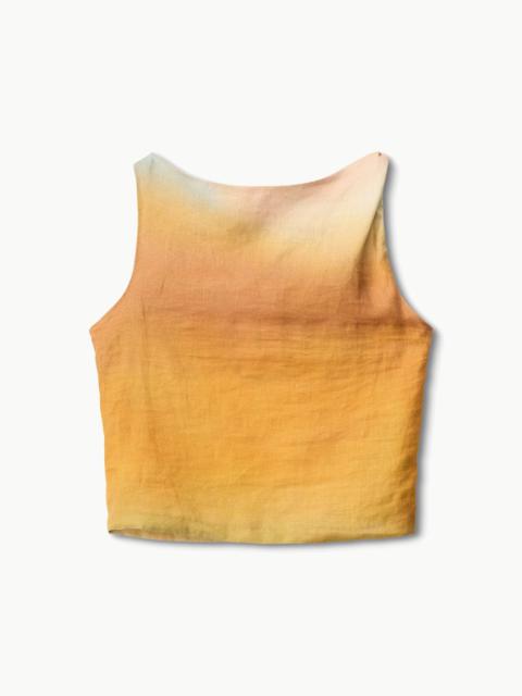 STAUD STAUD BOA LINEN TOP PASTEL CLOUDS
