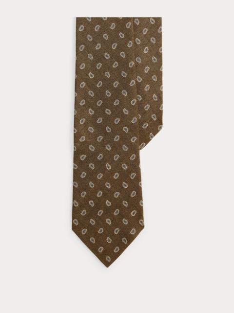 Polo Ralph Lauren Pine-Print Linen Tie