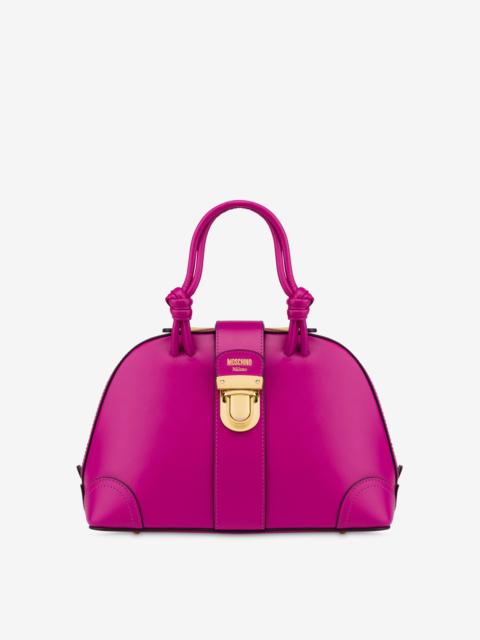 Moschino CALFSKIN KNOTS BOWLING BAG