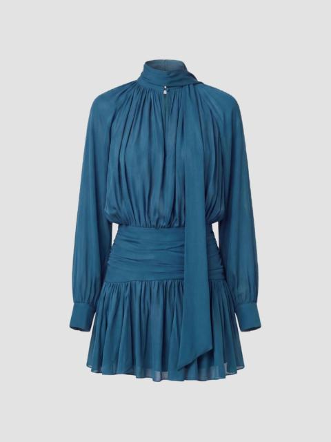 NICHOLAS Women's Courtney Tieneck Mini Dress - Petrol