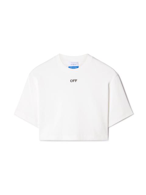 Off-White Off Stamp Rib Cropped Tee