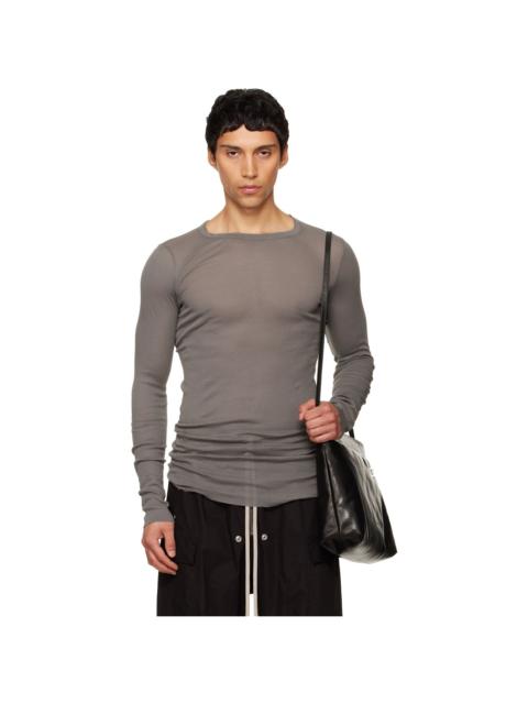 Rick Owens Gray Temple Rib LS T-shirt