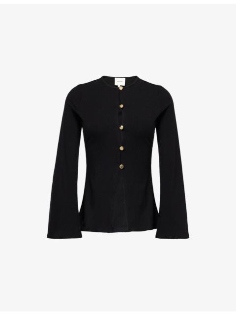 Reformation Verne Ribbed Knitted Top