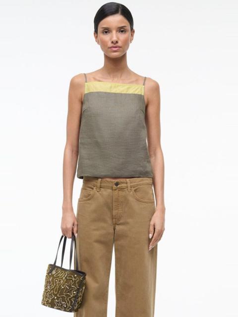 STAUD STAUD MAISIE LINEN TOP PALO VERDE