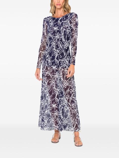 JBQ floral-print long-sleeve dress