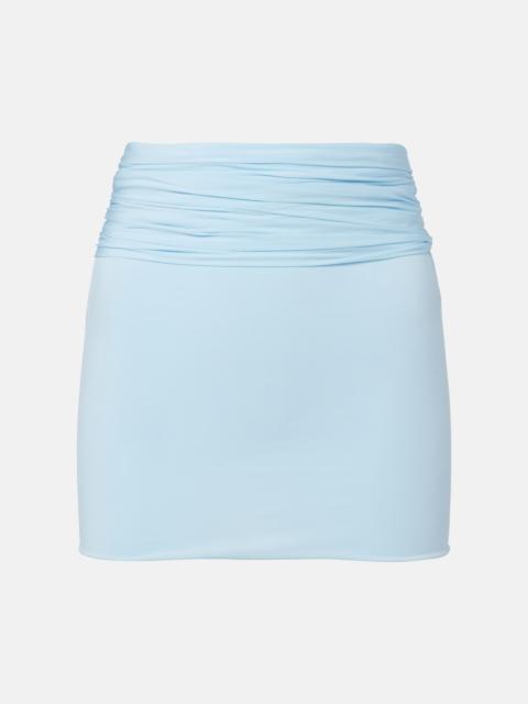 WARDROBE.NYC Ruched miniskirt