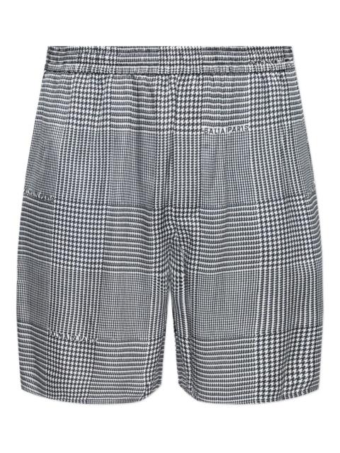 Balmain houndstooth elasticated shorts