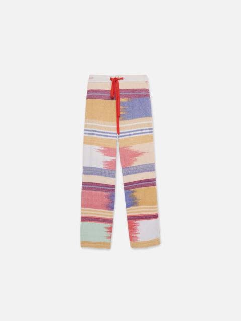 The Elder Statesman BLANKET STRIPE DRAWSTRING PANT