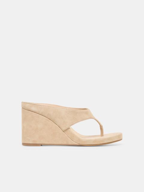dolce vita HINNA WEDGES CAMEL SUEDE