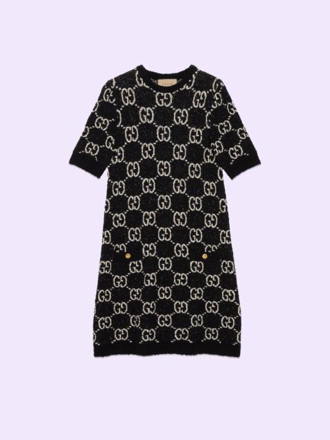 GUCCI GG jacquard short sleeve dress