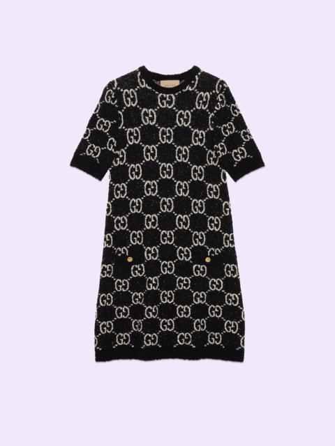 GG jacquard short sleeve dress