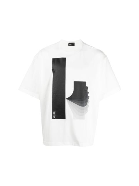 Kolor logo-print cotton T-shirt