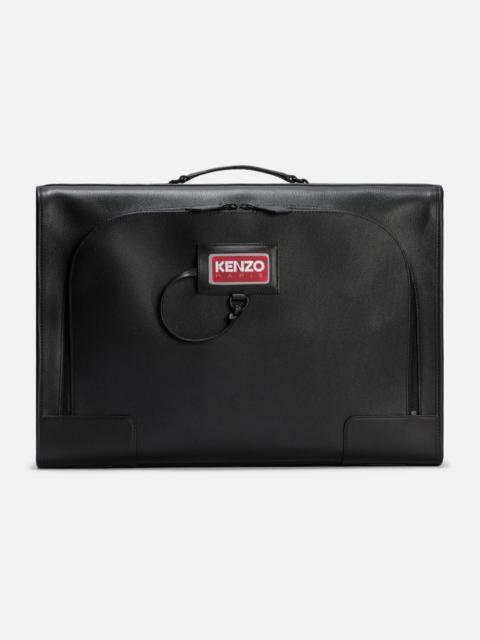KENZO DISCOVER GRAINED LEATHER SUITCASE