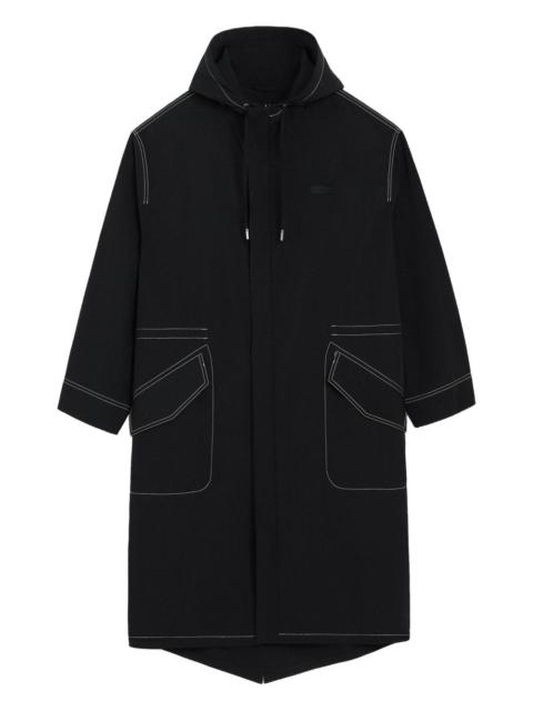 AMI Paris crinkled long parka
