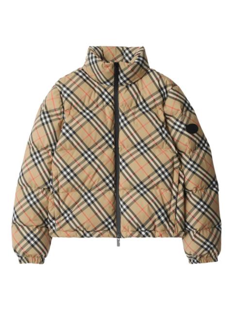 Burberry Vintage Check-pattern puffer jacket