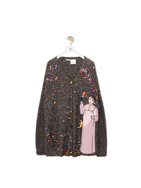 Loewe Embellished cardigan in cashmere and wool blend