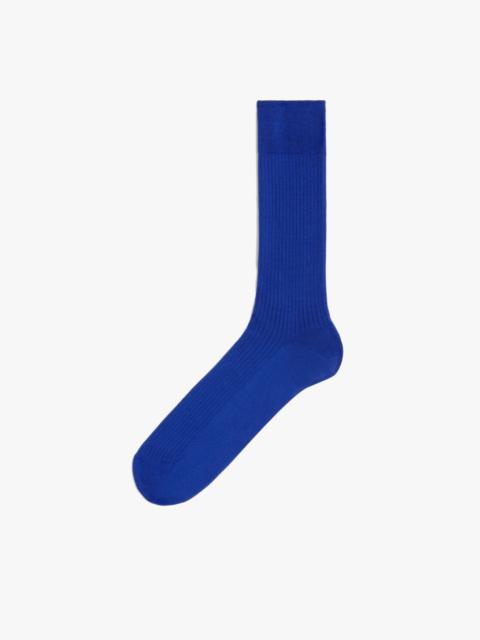 Mackintosh BLUE COTTON BLEND SOCKS