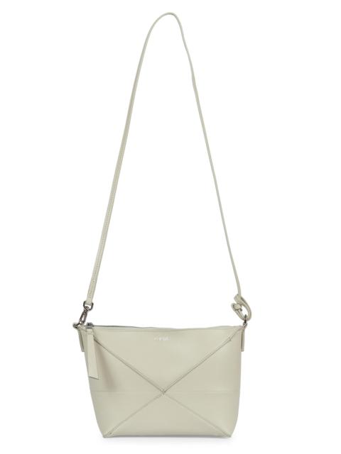 Loewe Women's Puzzle Fold Leather Shoulder Bag - Sea Salt
