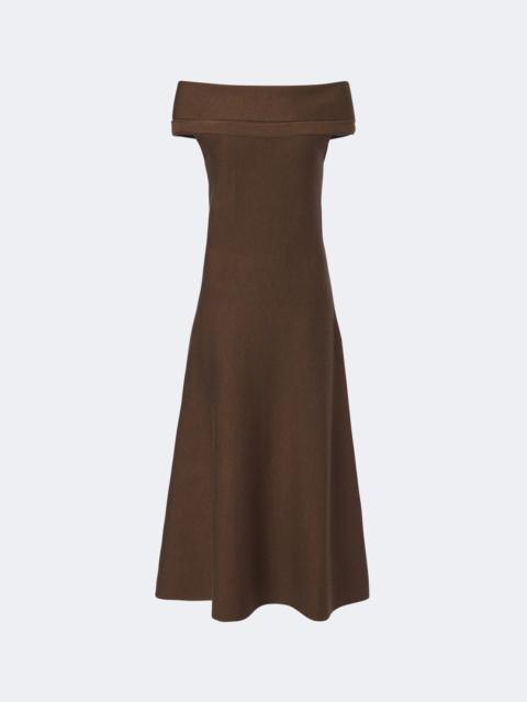 SIMKHAI Camilla off-shoulder wool midi dress