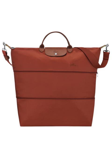 Longchamp Le Pliage Green Travel bag expandable Chestnut - Recycled canvas
