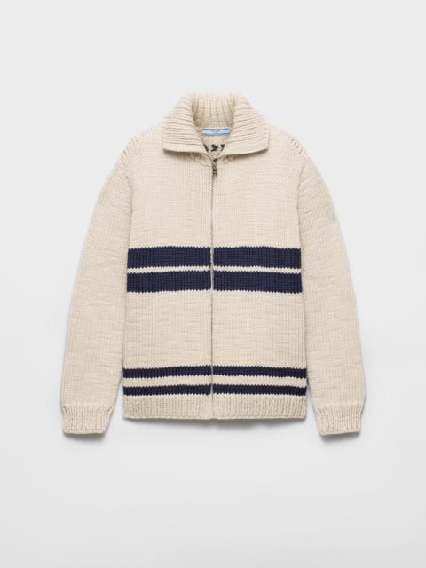 Prada Wool zipper cardigan