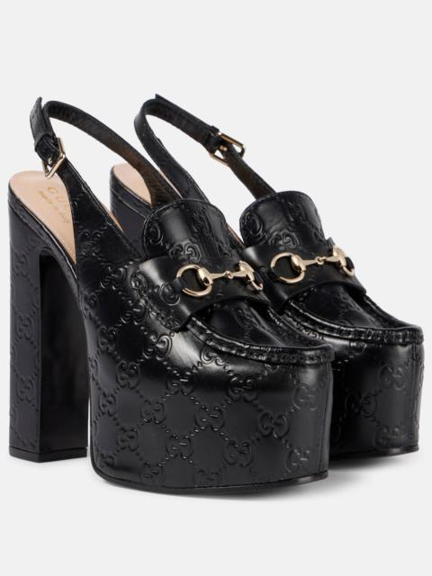 GUCCI 145mm Ottavia platform pumps