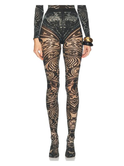 Wolford x Etro Body Tattoo Tights