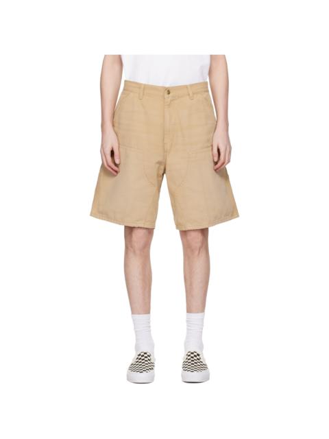 Carhartt WIP Beige Double Knee Shorts