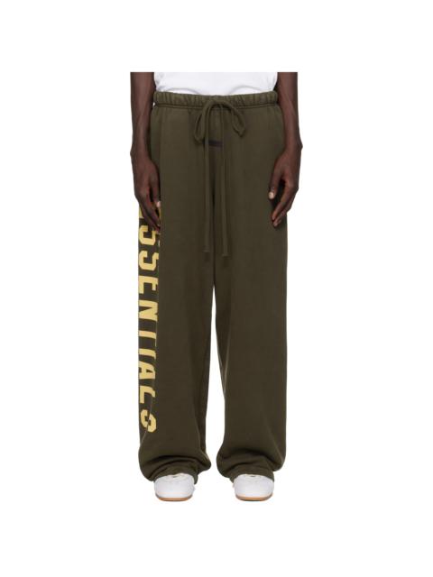Brown Heavy Fleece Relaxed Sweatpants