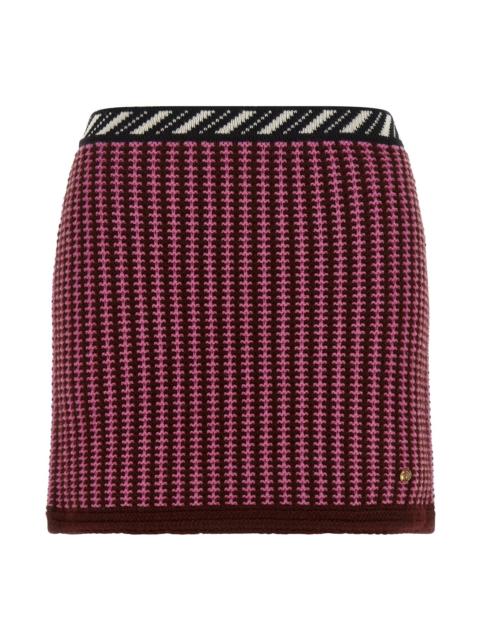 VERSACE Crochet Knit Skirt