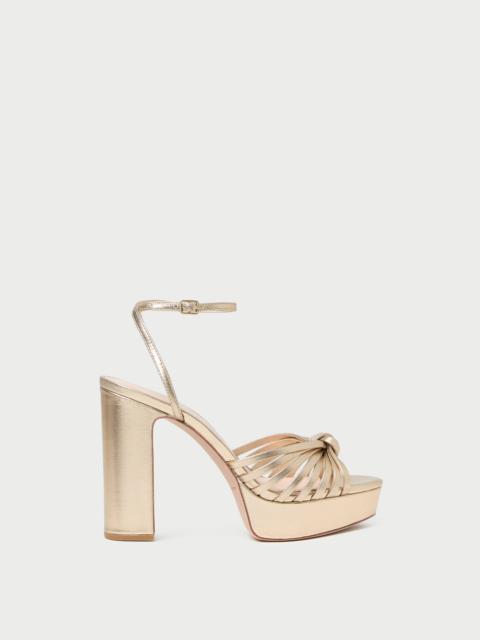 LOEFFLER RANDALL Rivka Champagne Knot Platform Sandal