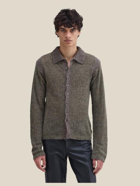 ECKHAUS LATTA GRID BUTTONDOWN