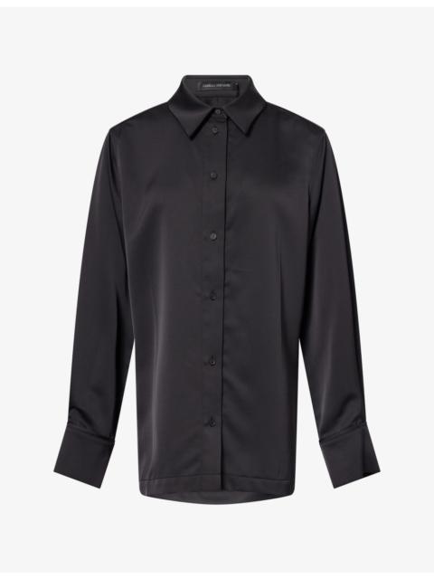 CAMILLA AND MARC Ground Long-Sleeve Satin Shirt