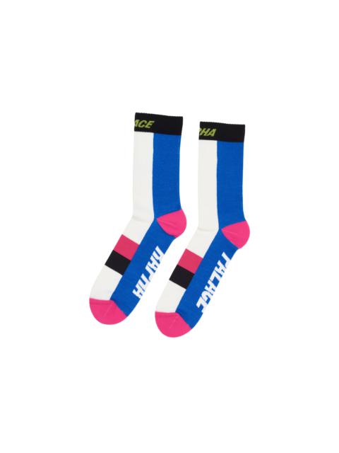 PALACE PALACE RAPHA MERINO SOCKS WHITE / BLUE / PINK